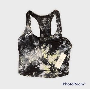 Calvin Klein performance cropped tie dye top-183